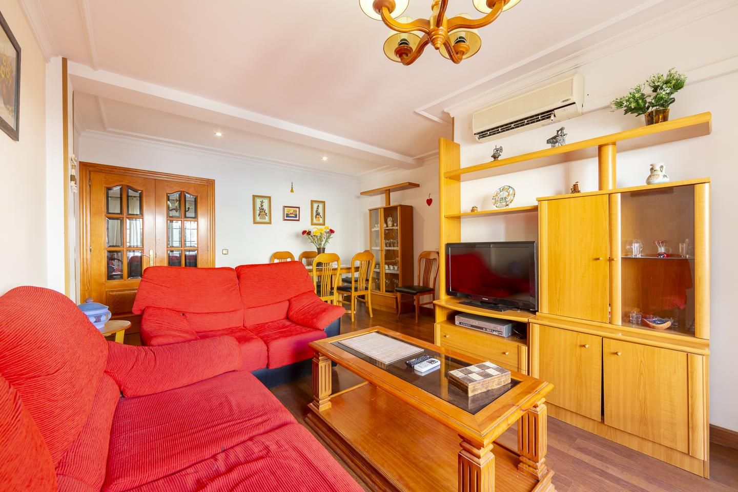 Living room of Flat for sale in  Almería Capital  with Air Conditioner, Heating and Terrace