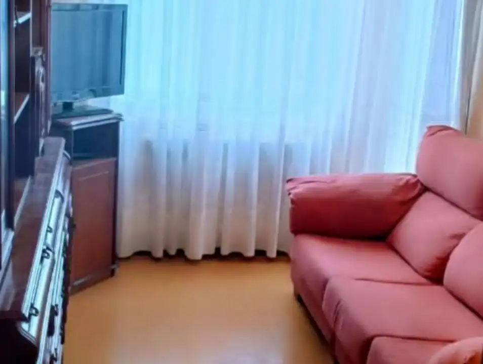 Sala d'estar de Pis en venda en Ourense Capital  amb Calefacció, Moblat i Balcó