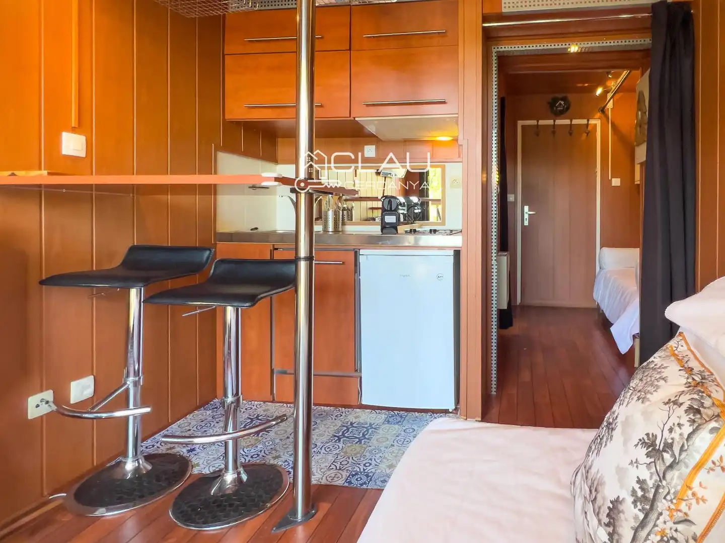 Küche von Wohnung zur Miete in Font-Romeu-Odeillo-Via mit Heizung, Parkett und Terrasse