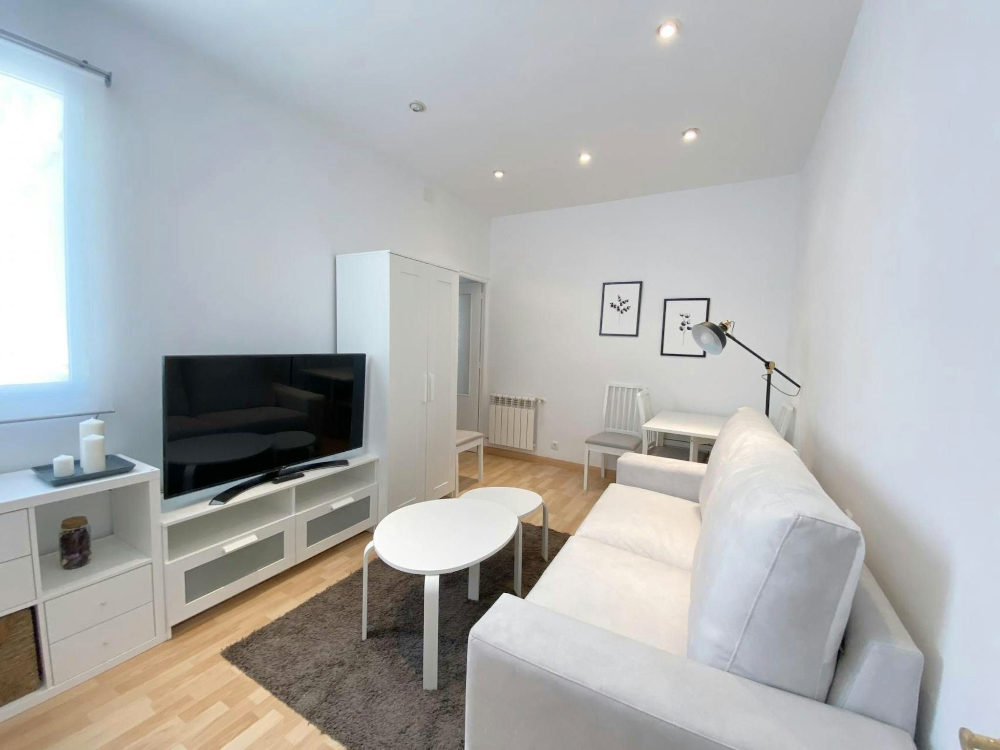 Living room of Flat to rent in  Madrid Capital  with Heating, Furnished and Washing machine