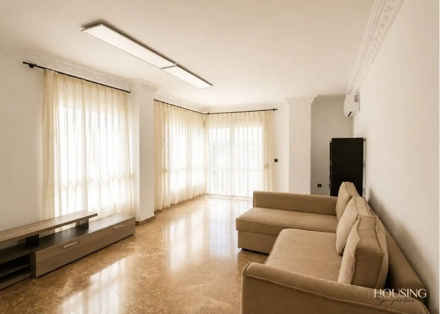 Wohnzimmer von Wohnung zur Miete in  Palma de Mallorca mit Klimaanlage und Balkon
