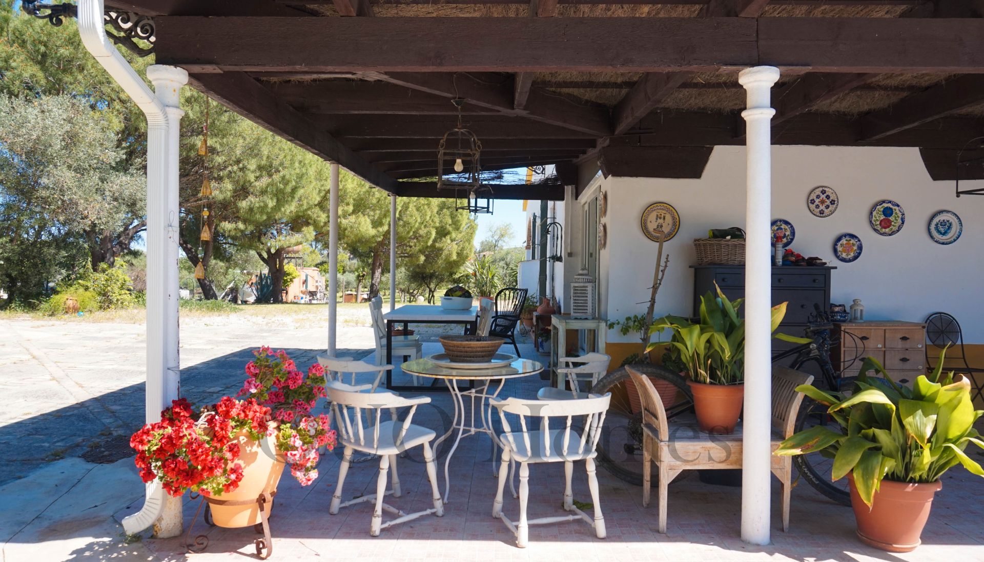 Terraza de Finca rústica en venta en Jerez de la Frontera con Aire acondicionado, Calefacción y Jardín privado