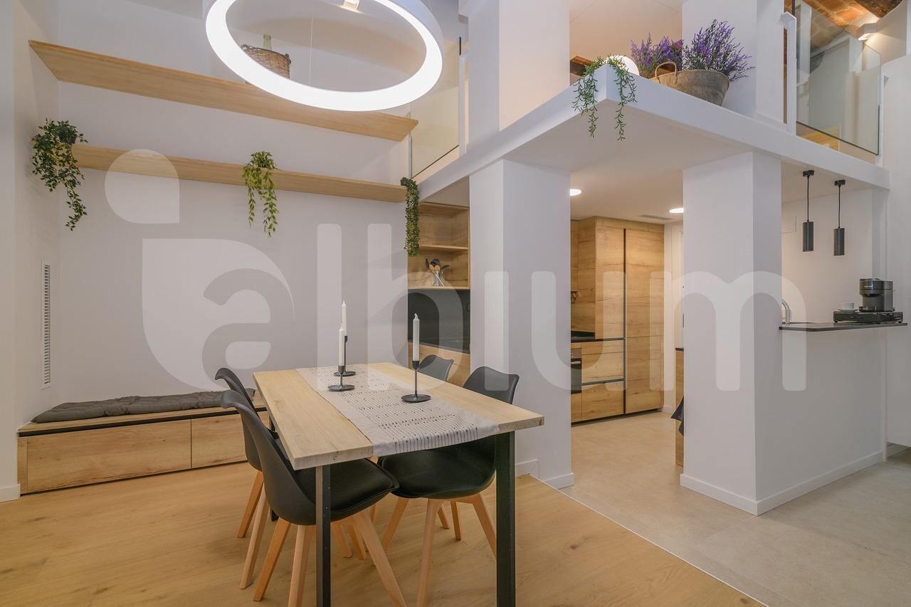 Dining room of Planta baja to rent in  Barcelona Capital  with Heating and Balcony