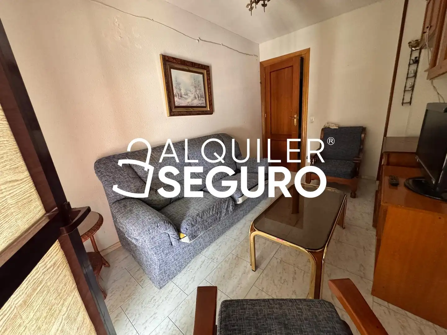 Living room of Flat for rent in Madrid  with Heating and Furnished