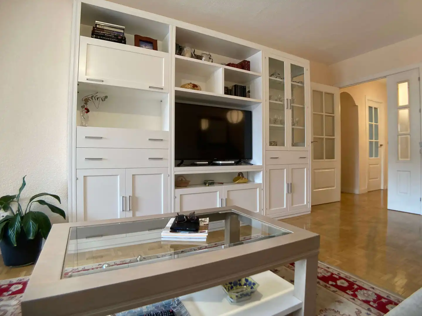 Sala d'estar de Pis de lloguer en Móstoles amb Calefacció, Parquet i Terrassa