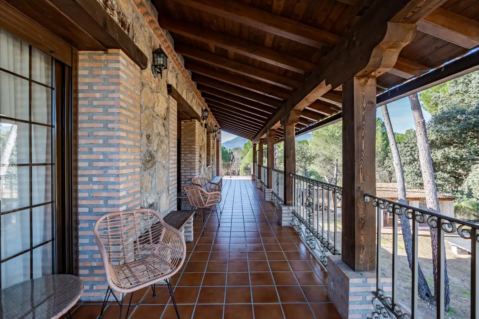 Terrassa de Finca rústica en venda en El Tiemblo  amb Calefacció, Jardí privat i Terrassa