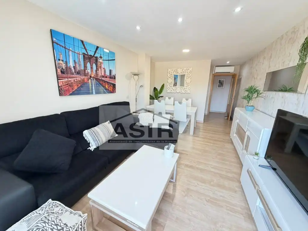Sala de estar de Piso en venta en Alzira con Terraza