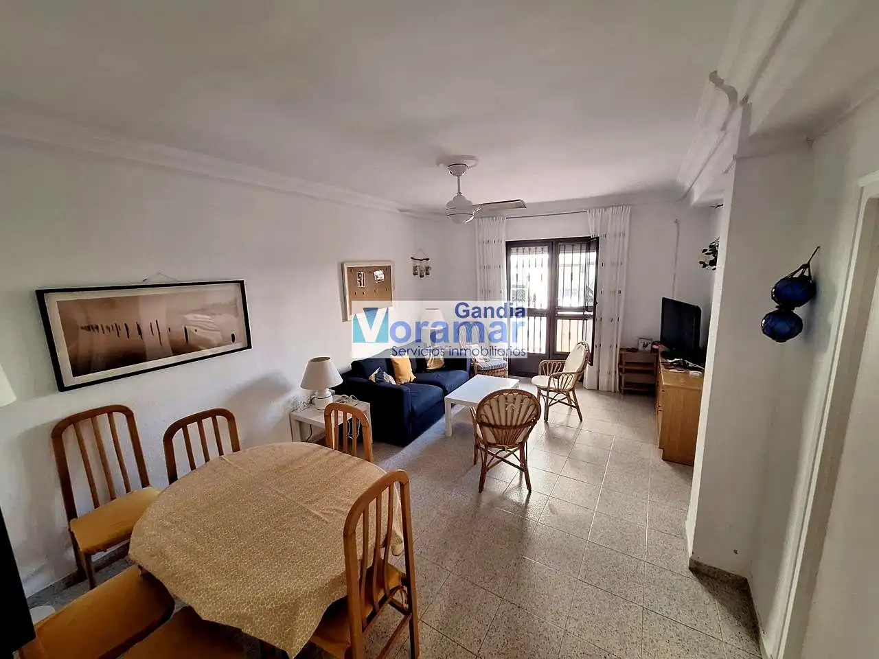 Sala de estar de Apartamento de alquiler en Gandia con Calefacción y Amueblado