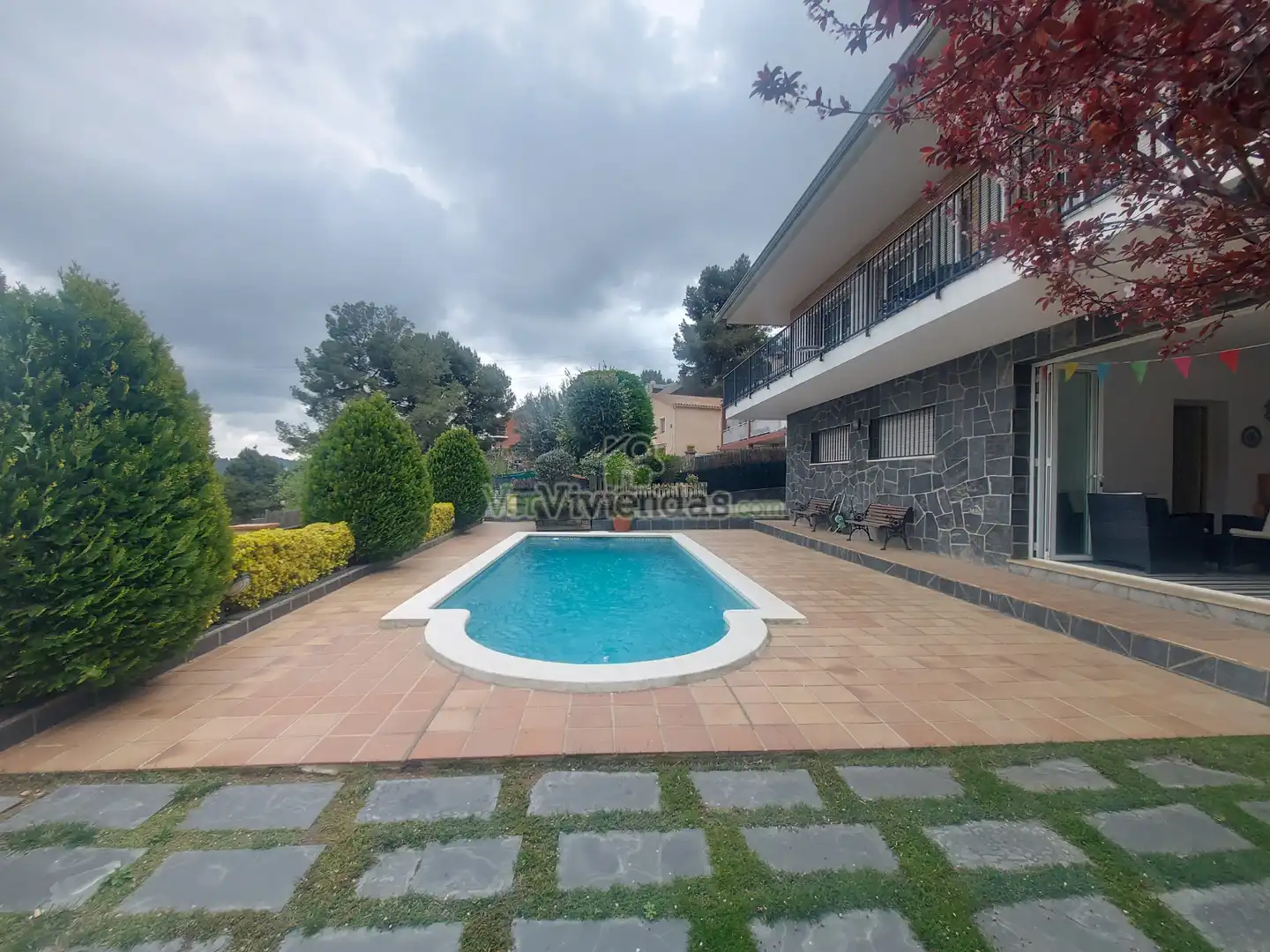 Piscina de Casa o chalet en venta en Vallirana con Calefacción, Jardín privado y Terraza