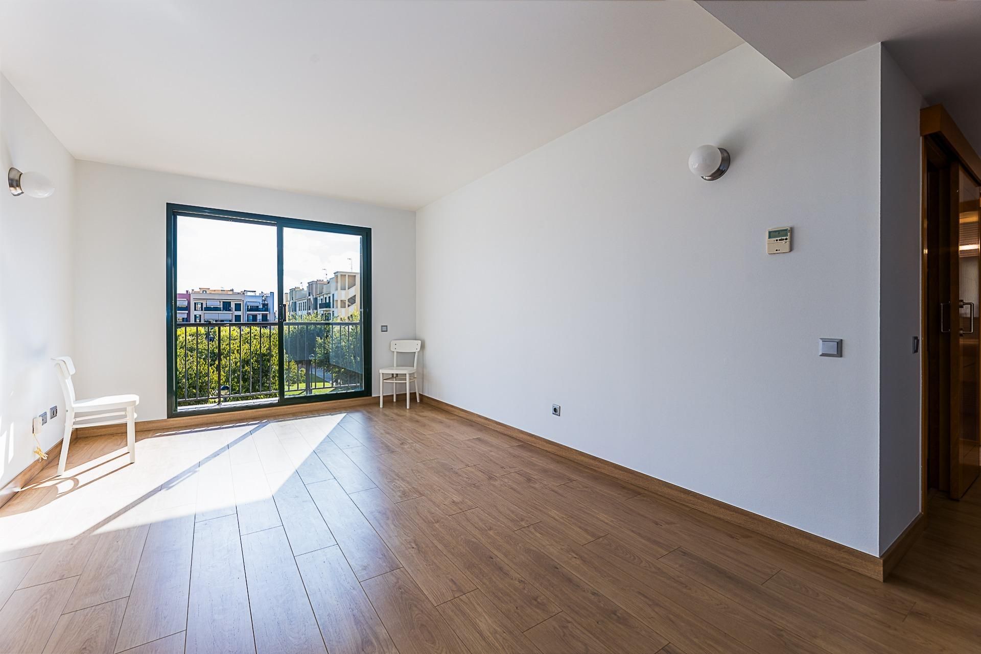 Bedroom of Flat for sale in  Palma de Mallorca  with Air Conditioner, Private garden and Parquet flooring