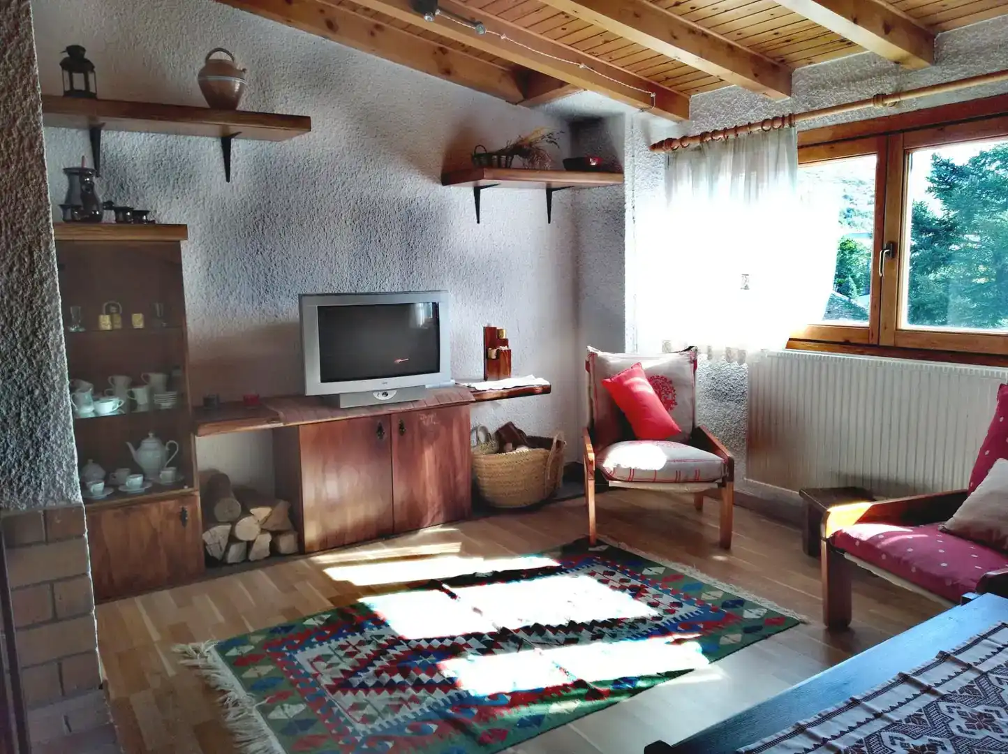 Sala d'estar de Àtic de lloguer en Llívia amb Parquet, Traster i Piscina