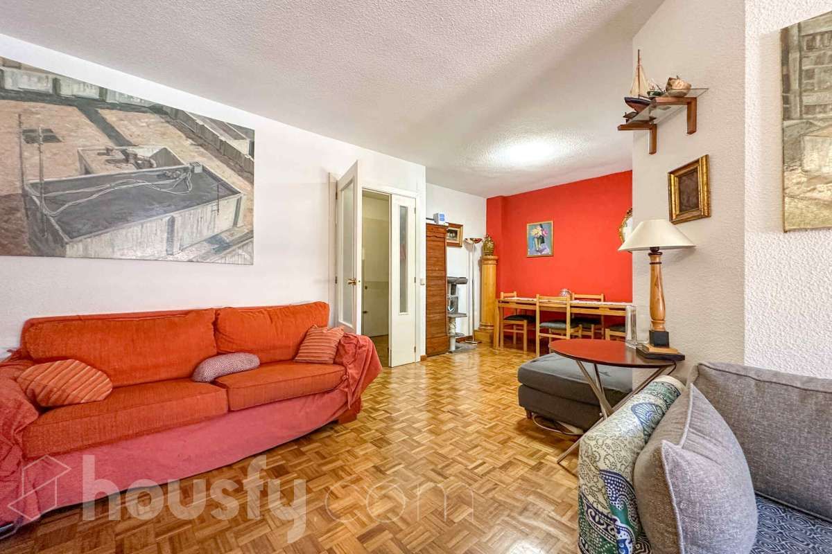 Sala de estar de Piso en venta en  Madrid Capital con Aire acondicionado, Calefacción y Terraza