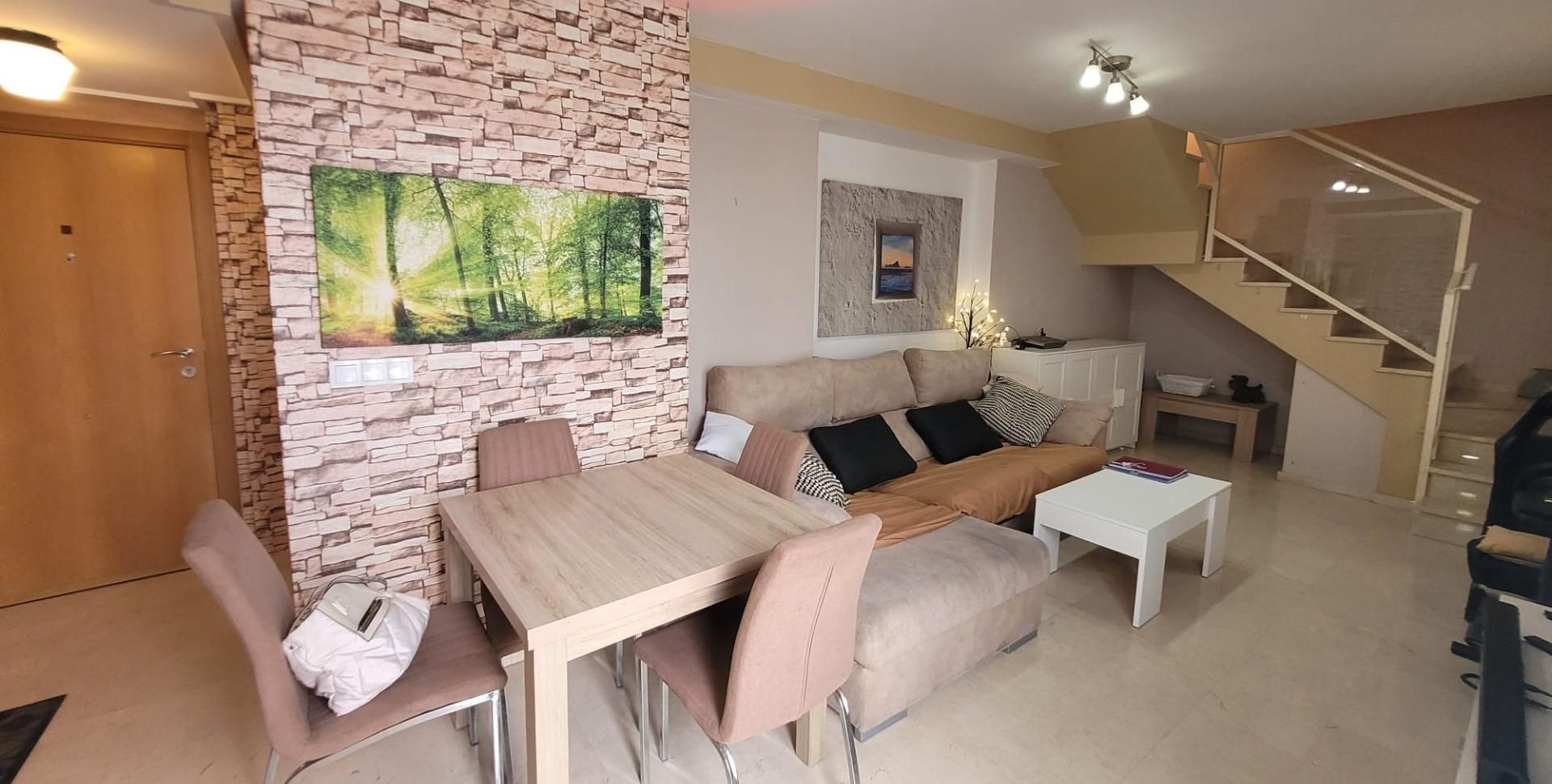 Sala d'estar de Àtic en venda en Albal amb Aire condicionat, Calefacció i Jardí privat