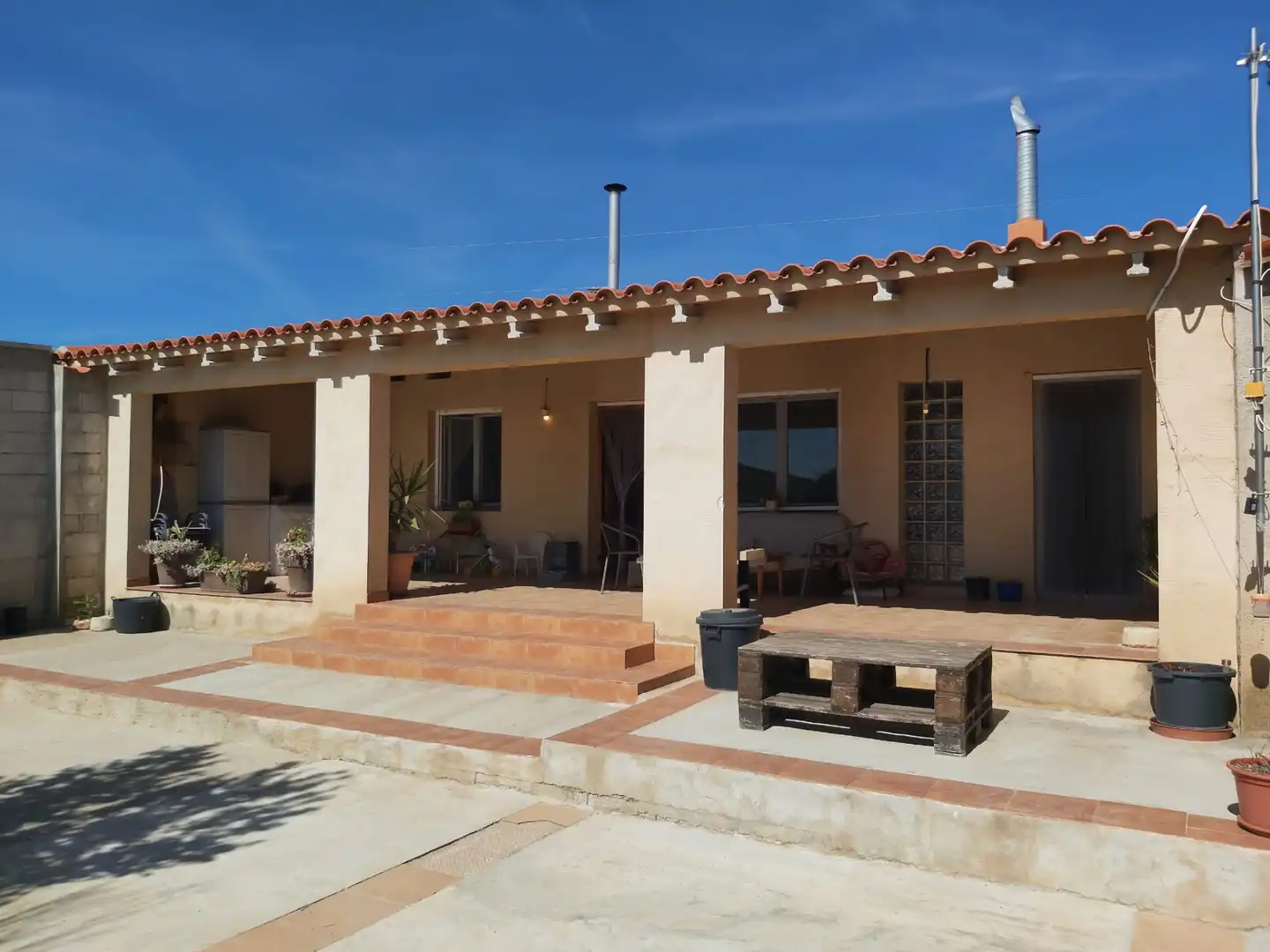 Exterior view of Houses for sale in Pozohondo  with Furnished