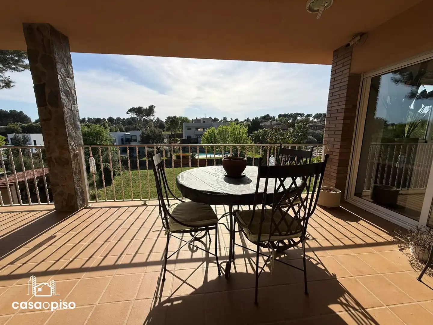 Terraza de Casa o chalet en venta en Sabadell con Aire acondicionado, Calefacción y Jardín privado
