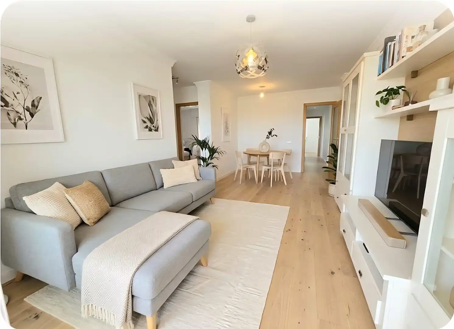 Sala de estar de Piso en venta en Málaga con Jardín privado, Terraza y Amueblado