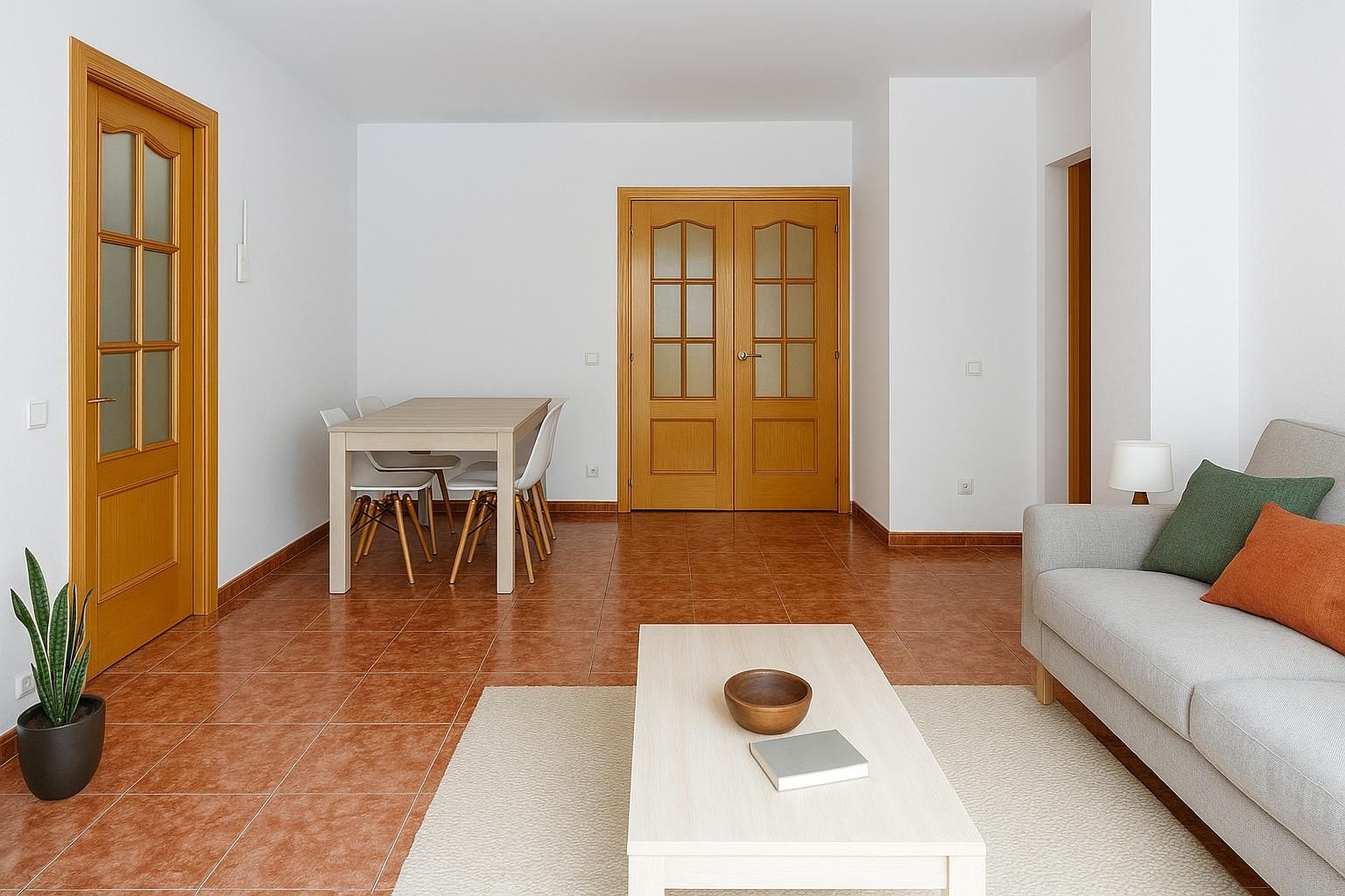 Sala d'estar de Pis en venda en Gavà amb Calefacció, Jardí privat i Terrassa