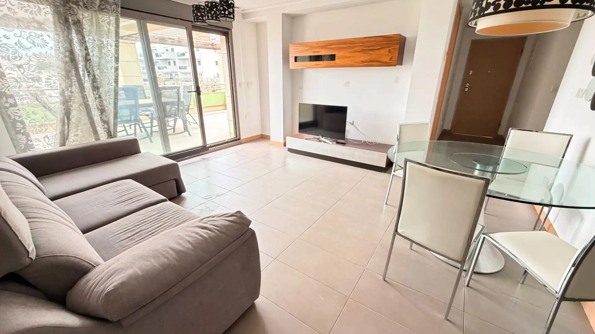 Living room of Apartments for sale in Elche / Elx  with Air Conditioner, Private garden and Terrace