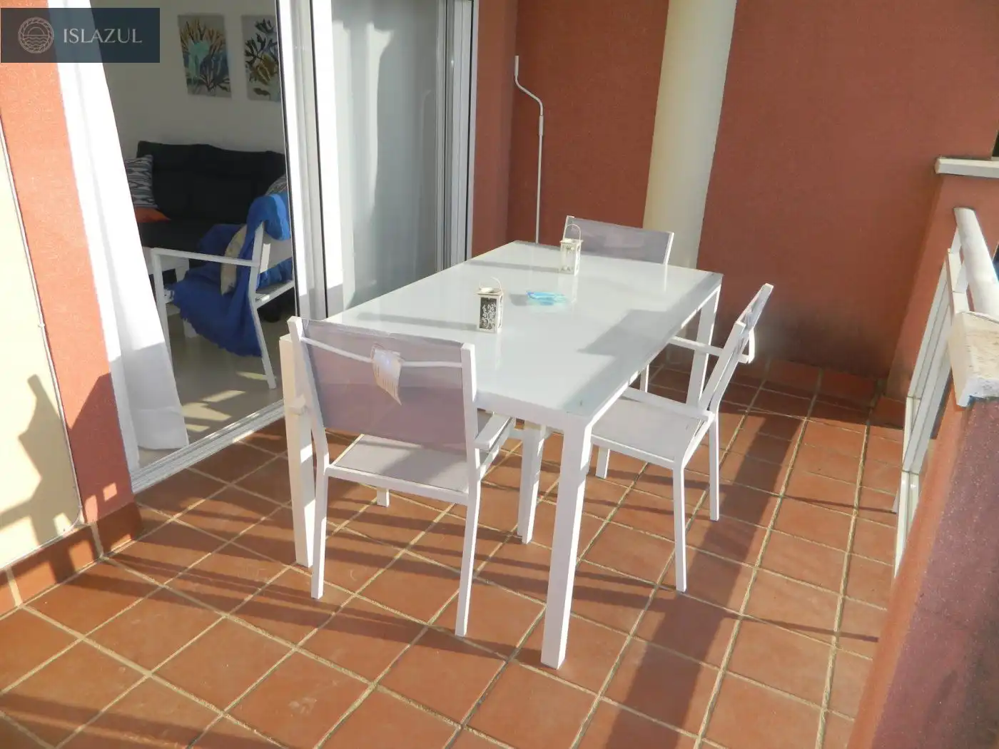 Terraza de Dúplex de alquiler en Isla Cristina con Terraza, Balcón y Piscina comunitaria