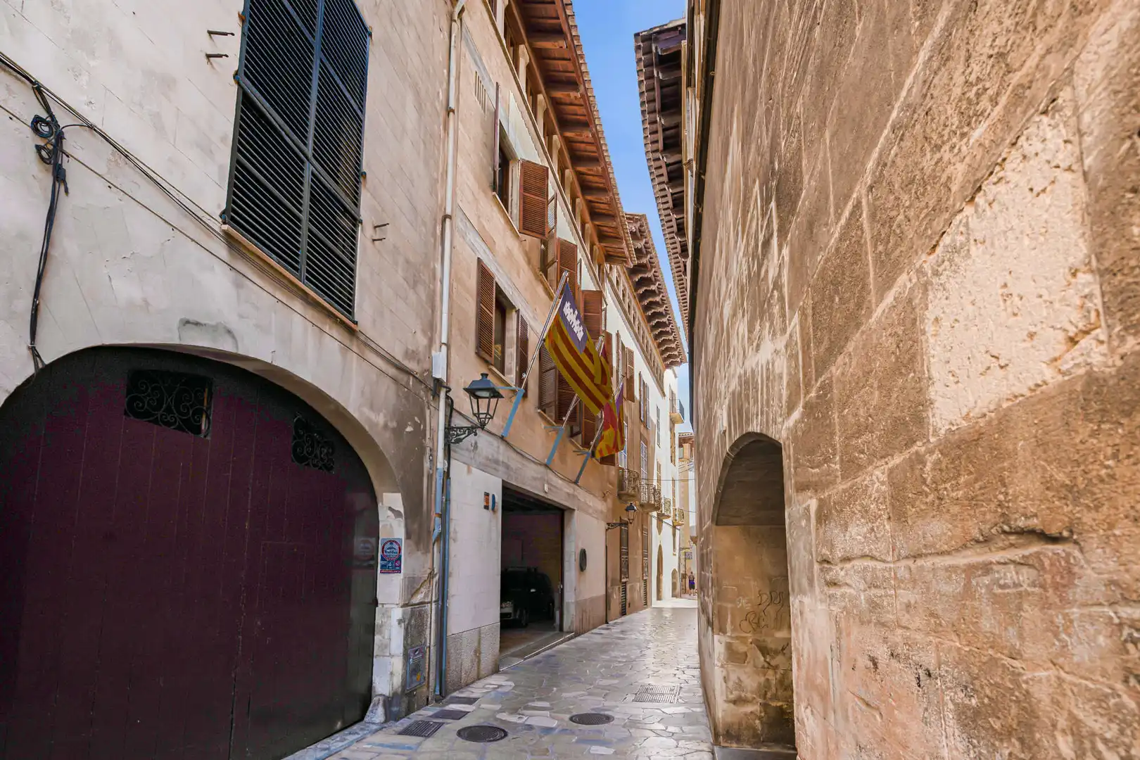 Außenansicht von Erdgeschoss zum Verkauf in  Palma de Mallorca mit Klimaanlage, Parkett und Möbliert
