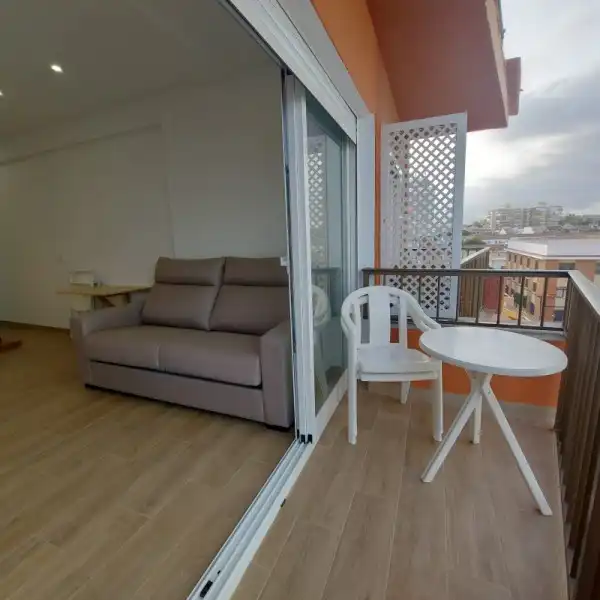 Terraza de Estudio de alquiler en Playa de los Boliches
