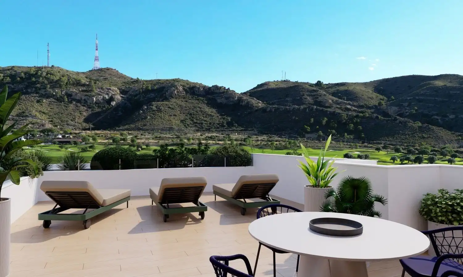 Terrassa de Dúplex en venda en Monforte del Cid amb Aire condicionat, Calefacció i Jardí privat