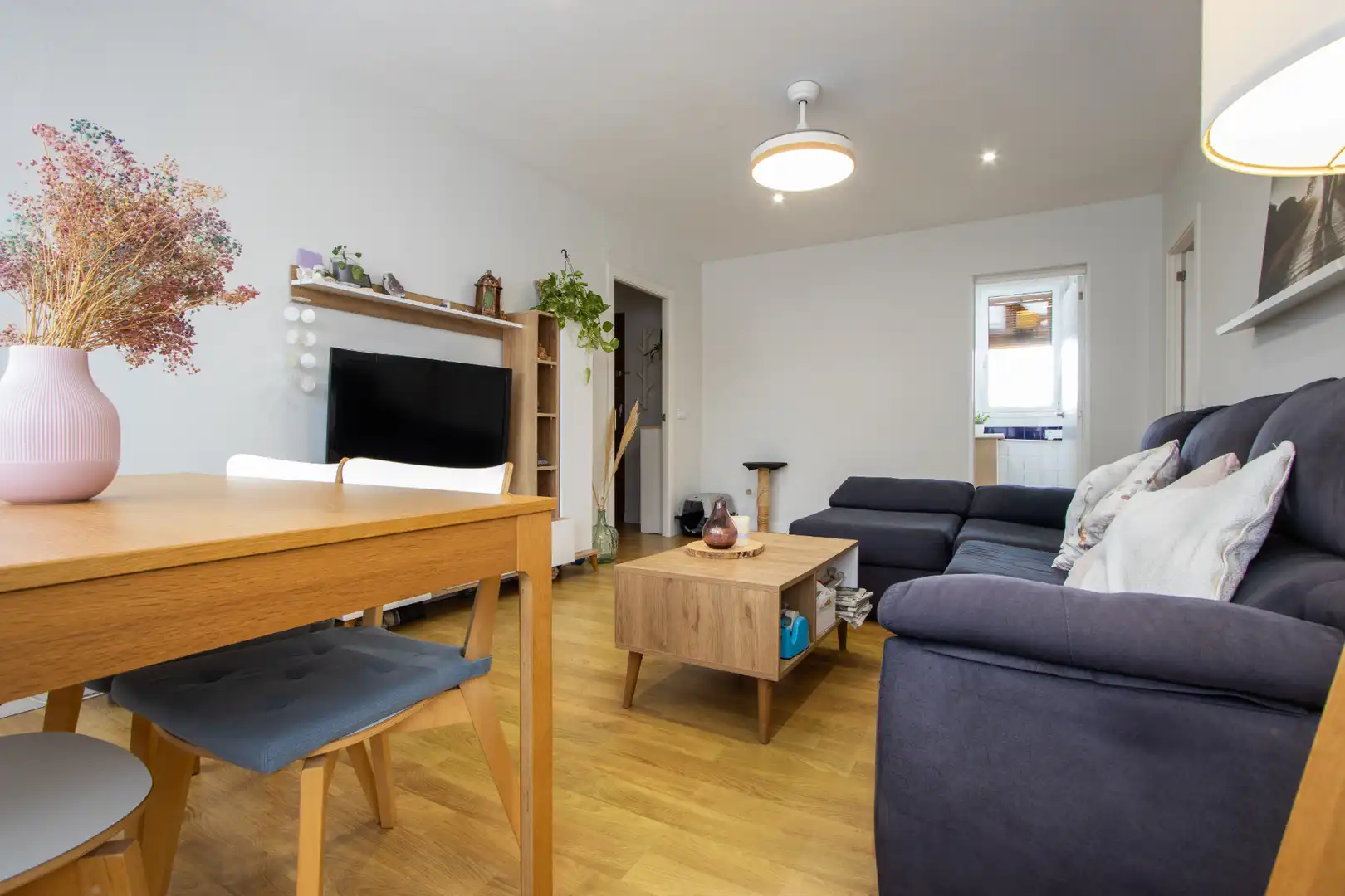 Living room of Flat for sale in Salou  with Parquet flooring and Oven