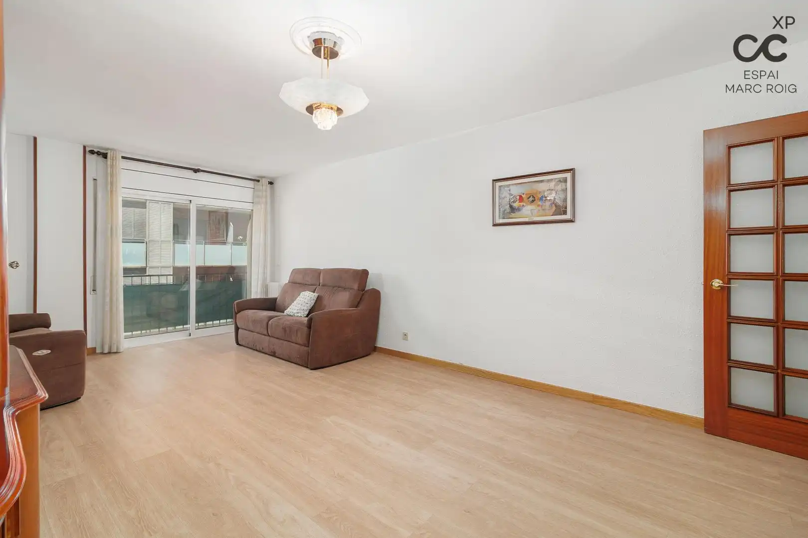 Living room of Flat for sale in Figueres  with Heating, Parquet flooring and Storage room