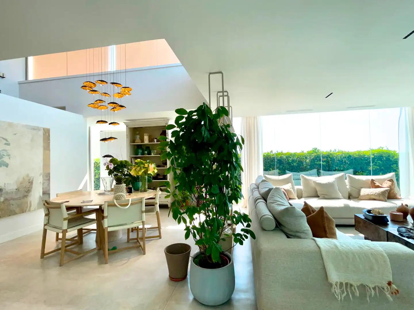 Wohnzimmer von Haus oder Chalet zum Verkauf in Sant Vicenç de Montalt mit Klimaanlage, Heizung und Privatgarten