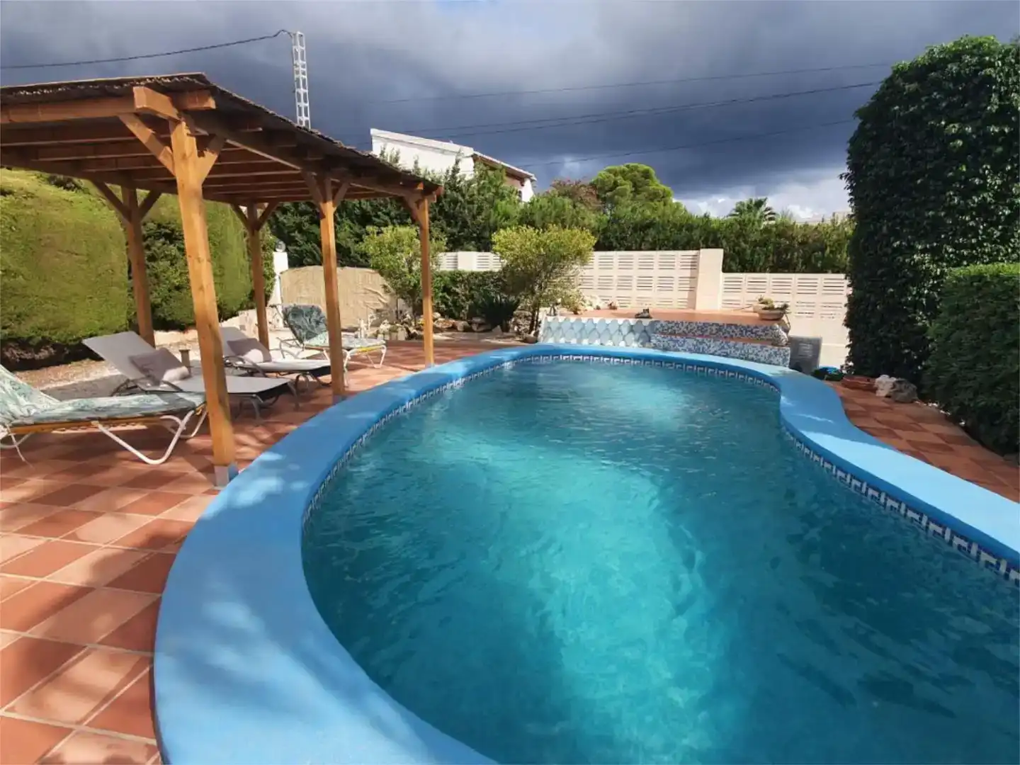 Piscina de Casa o xalet en venda en Calpe / Calp amb Aire condicionat, Piscina i Balcó