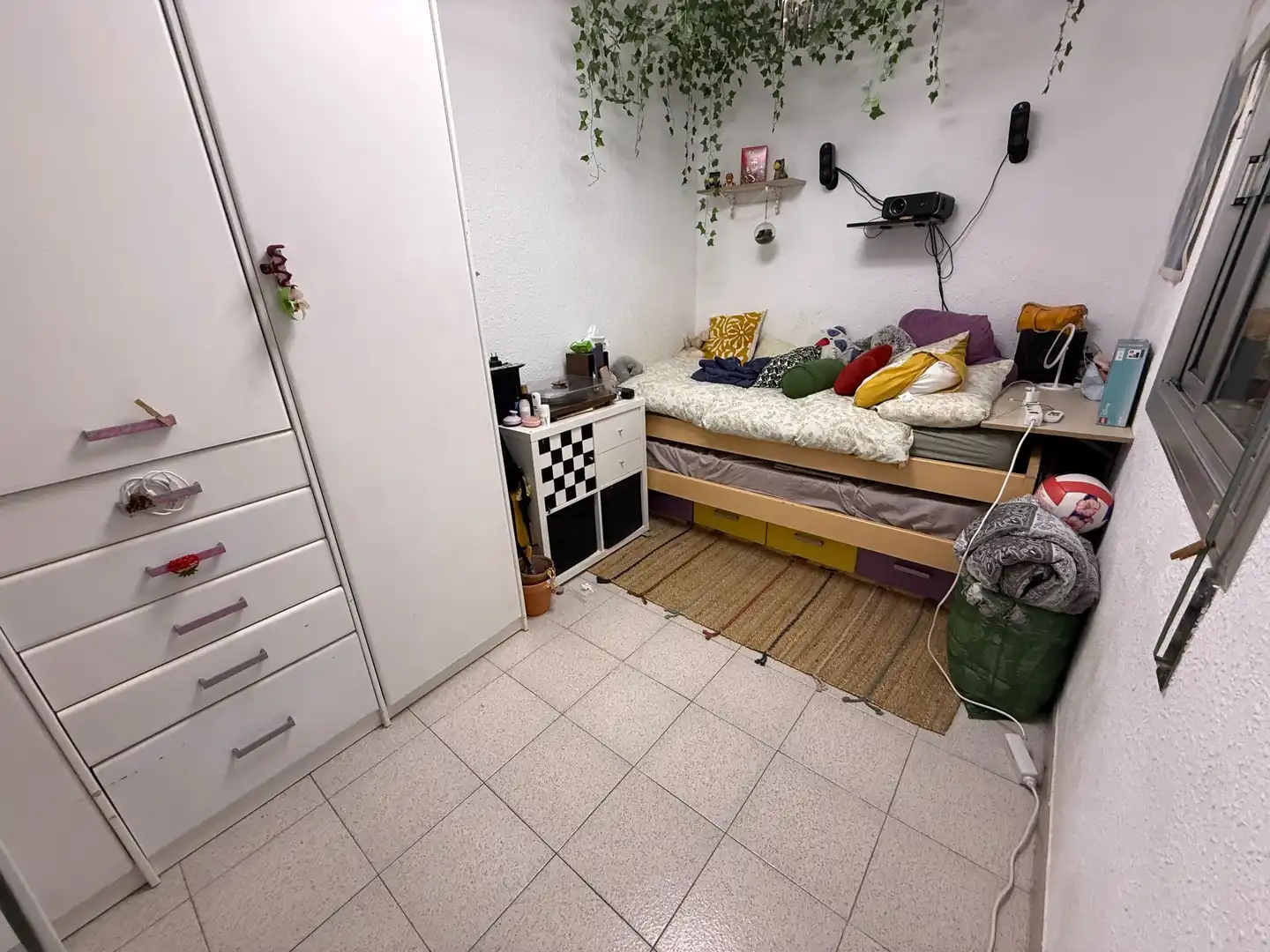 Schlafzimmer von Wohnung zum Verkauf in Santa Coloma de Gramenet mit Klimaanlage, Heizung und Terrasse