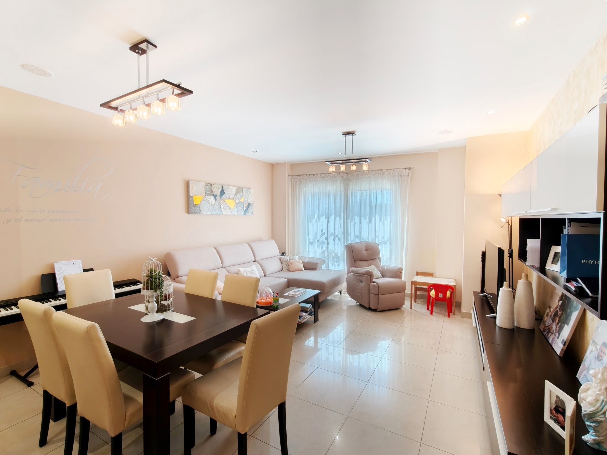 Sala d'estar de Apartament en venda en Beniarbeig amb Aire condicionat, Calefacció i Terrassa