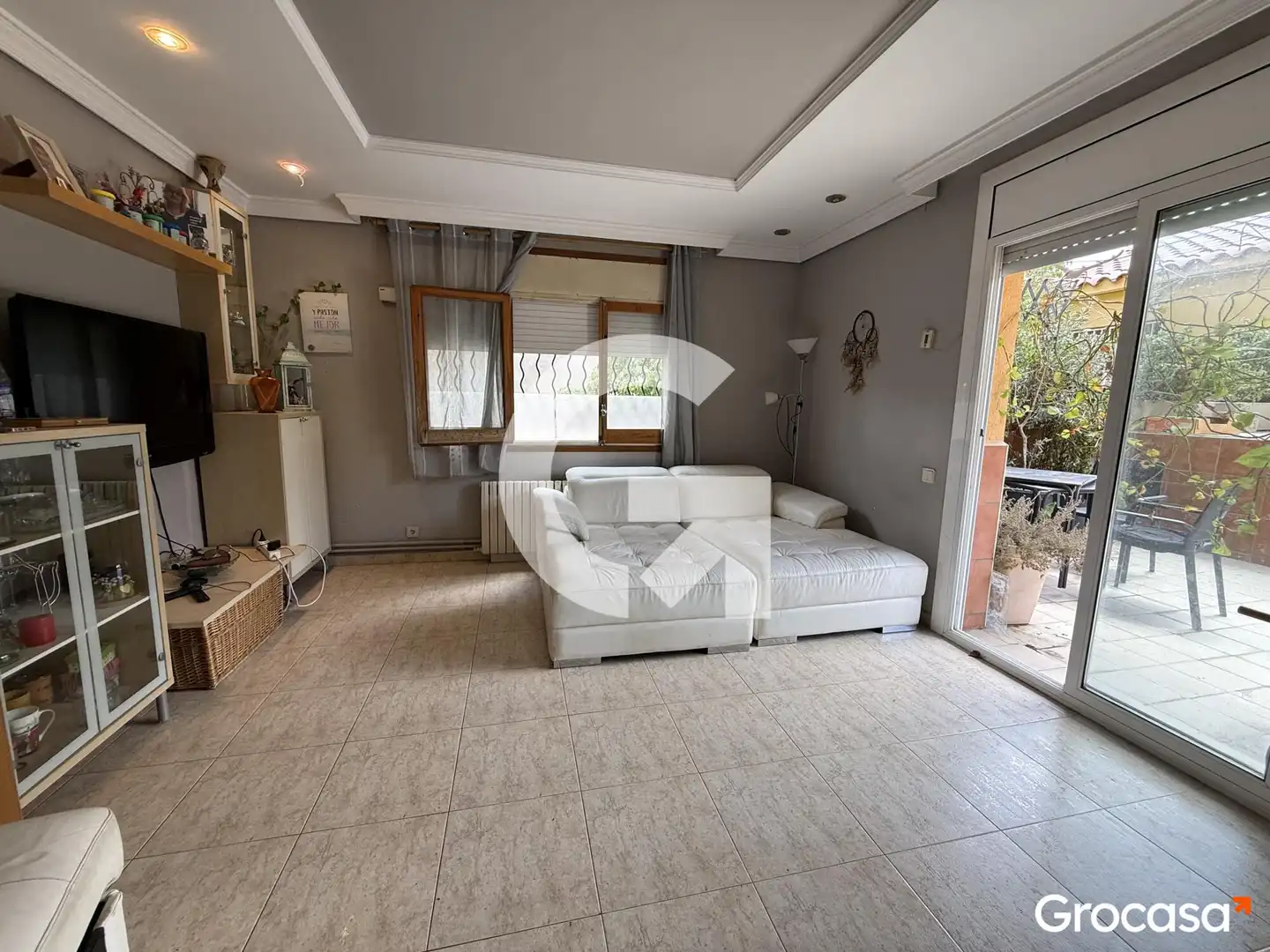 Sala de estar de Piso en venta en Les Franqueses del Vallès con Calefacción, Jardín privado y Terraza
