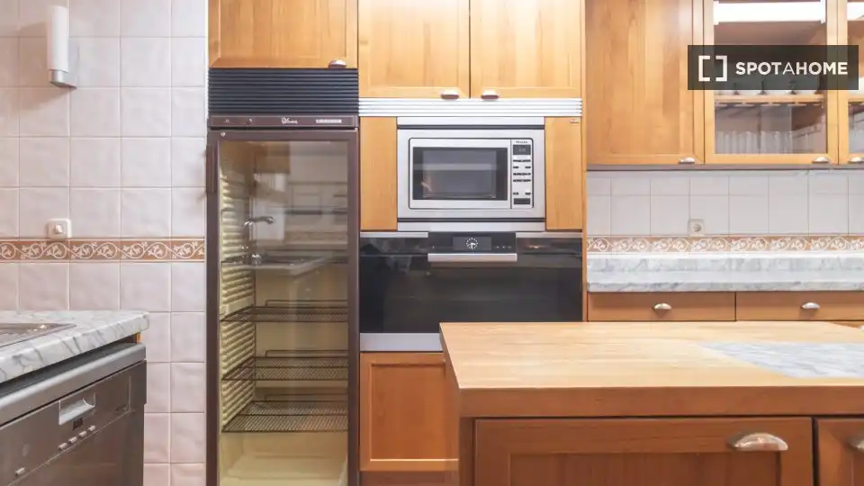 Kitchen of Flat for rent in Madrid  with Air Conditioner, Heating and Furnished