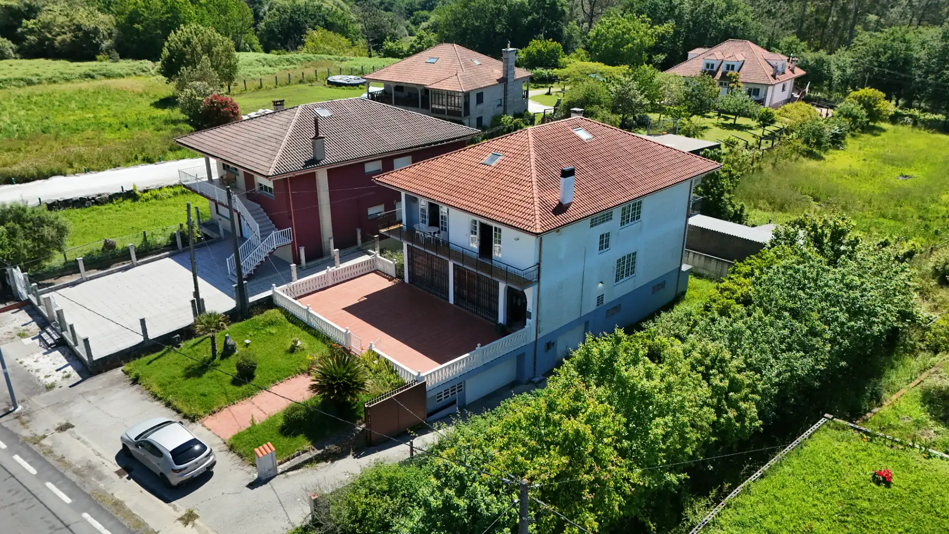 Vista exterior de Casa o chalet en venta en Rianxo con Calefacción, Jardín privado y Parquet