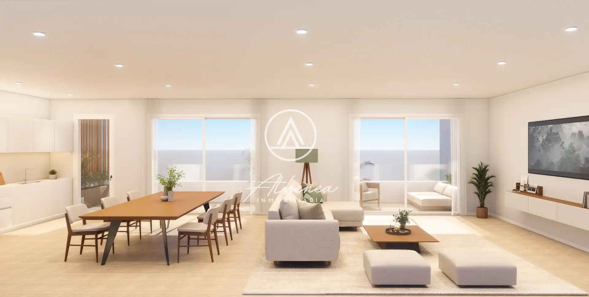 Sala de estar de Piso en venta en Roquetas de Mar