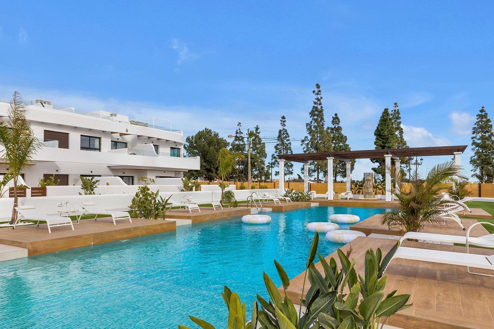 Piscina de Ático en venta en Los Alcázares con Aire acondicionado, Terraza y Piscina