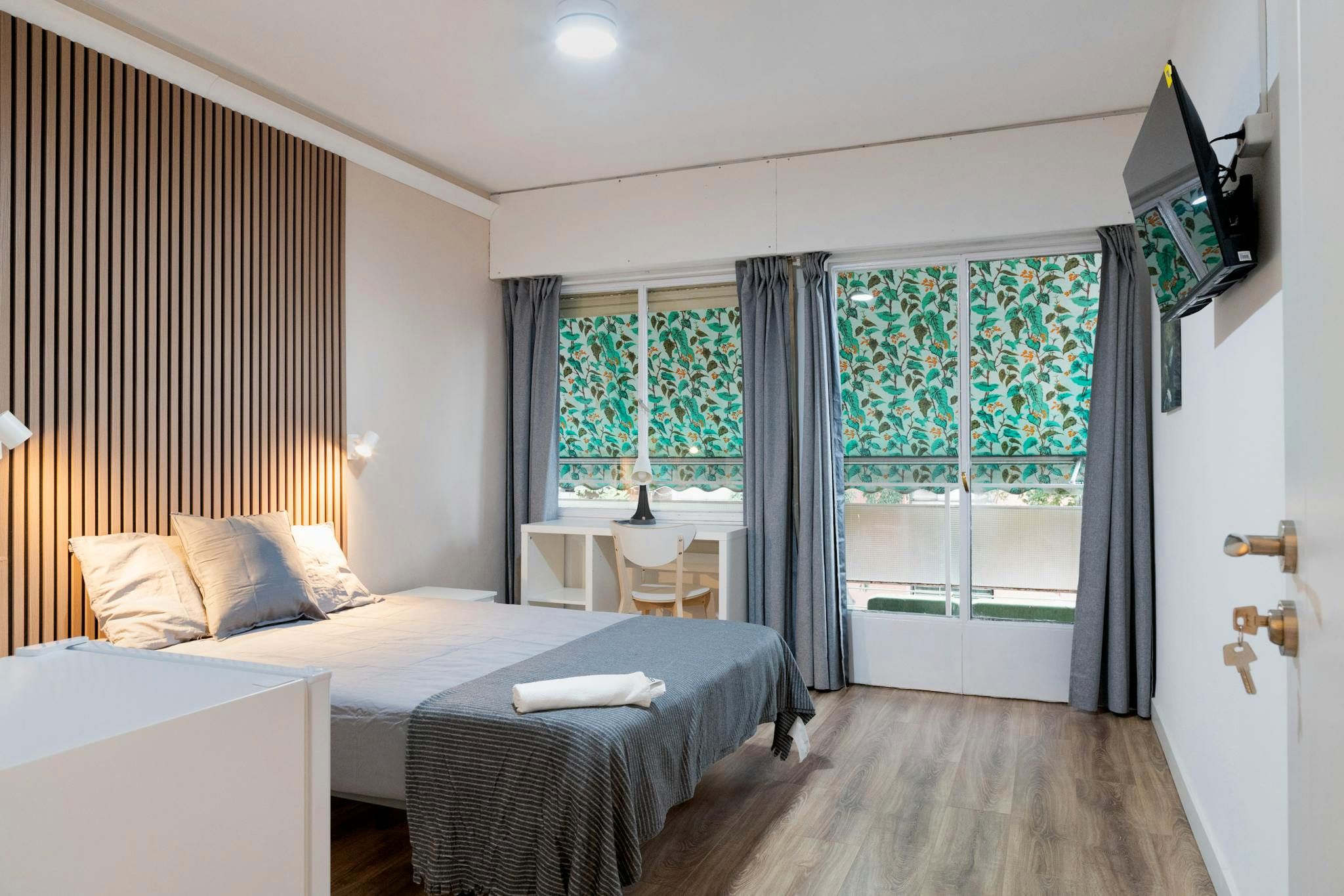 Bedroom of Flat to share in  Madrid Capital  with Heating, Furnished and Washing machine