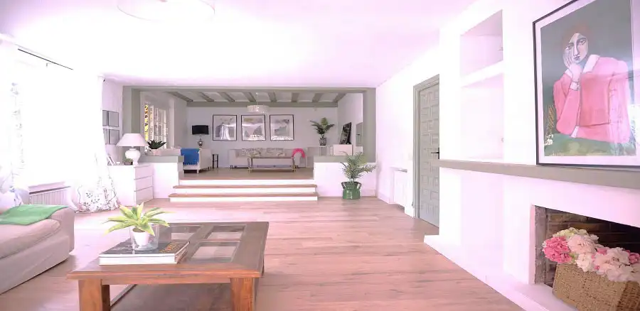 Sala d'estar de Casa o xalet en venda en Torrelodones amb Aire condicionat, Calefacció i Jardí privat