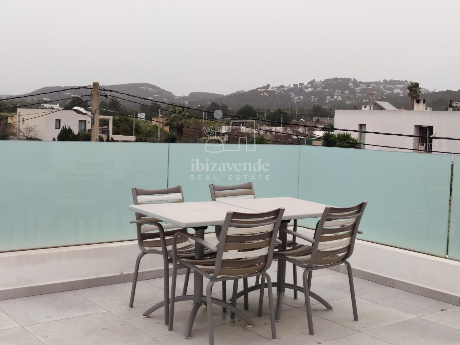 Terrassa de Casa o xalet en venda en Santa Eulària des Riu amb Aire condicionat, Calefacció i Jardí privat