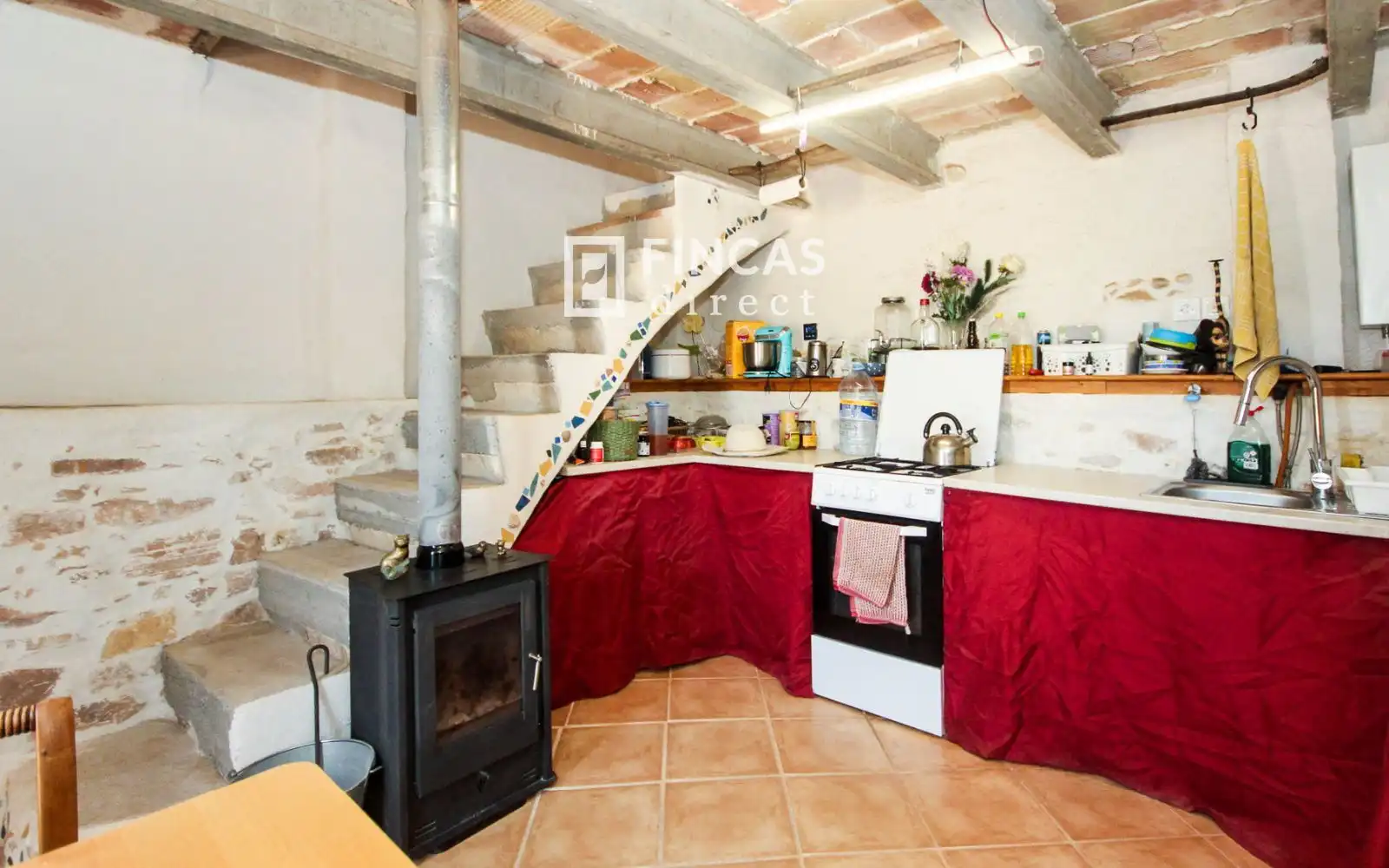 Kitchen of Country homes for sale in Cretas  with Air Conditioner