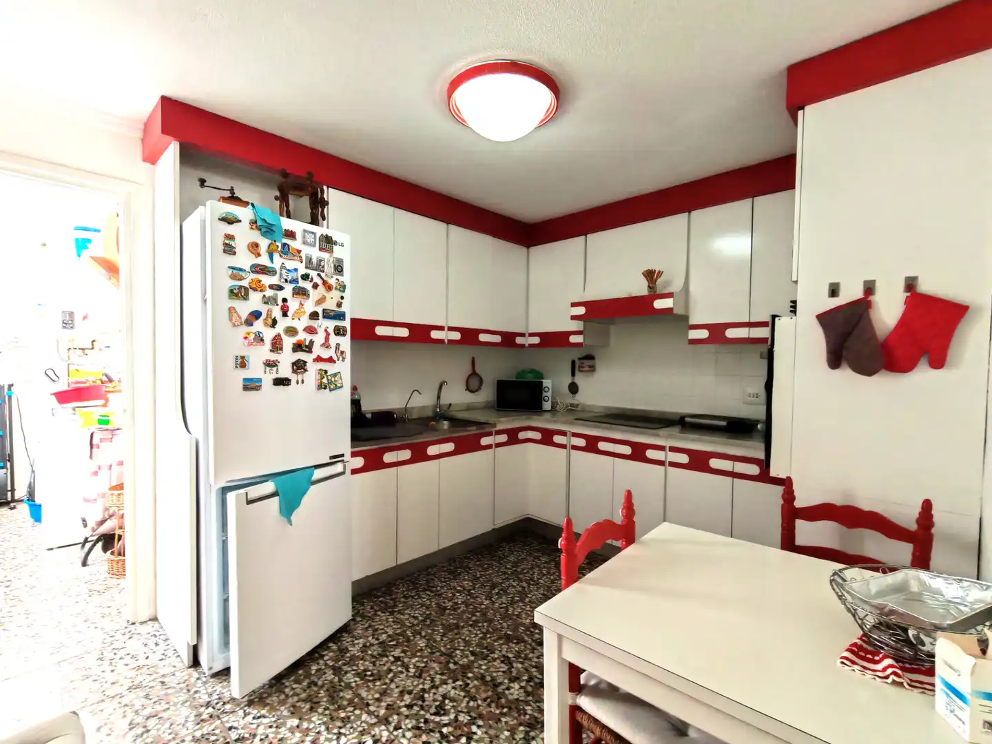 Kitchen of Flat for sale in Elche / Elx  with Furnished, Oven and Washing machine