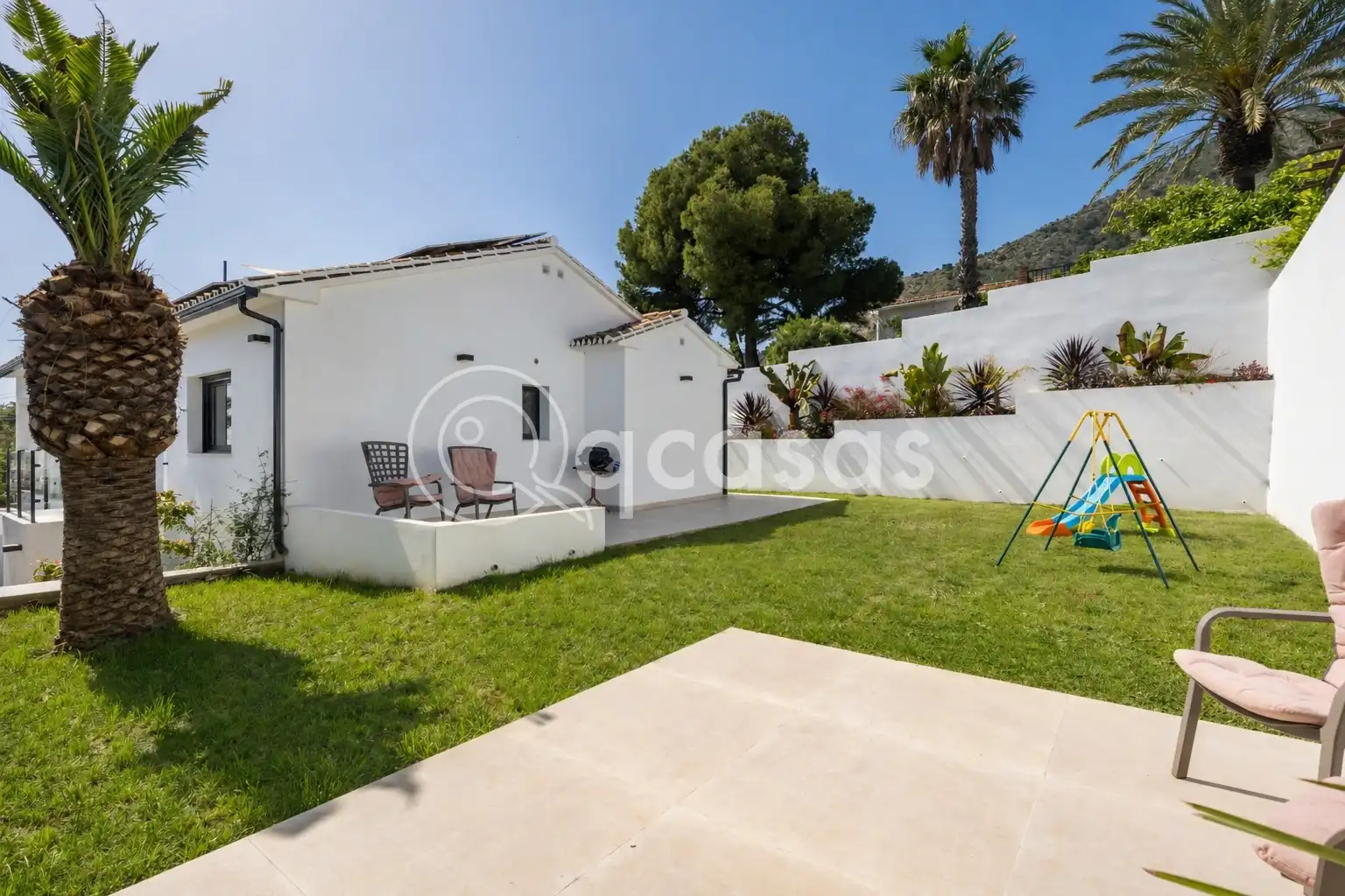 Jardín de Casa o chalet en venta en Benalmádena con Aire acondicionado, Calefacción y Jardín privado