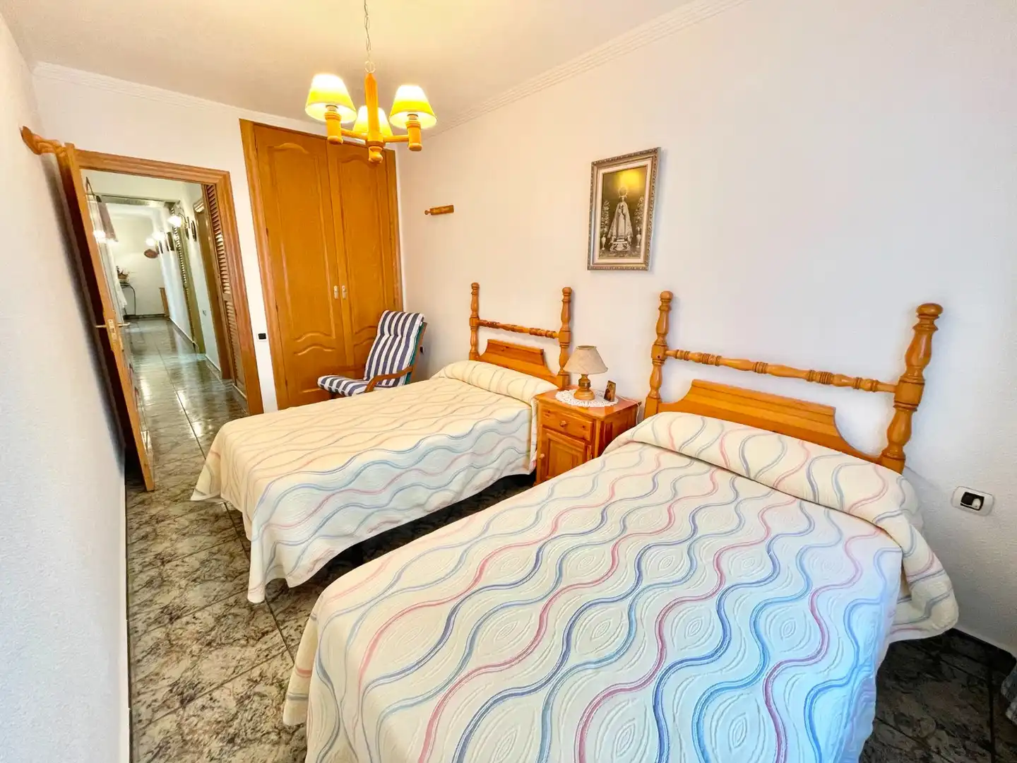Dormitori de Casa o xalet de lloguer en Los Alcázares amb Aire condicionat, Moblat i Rentadora