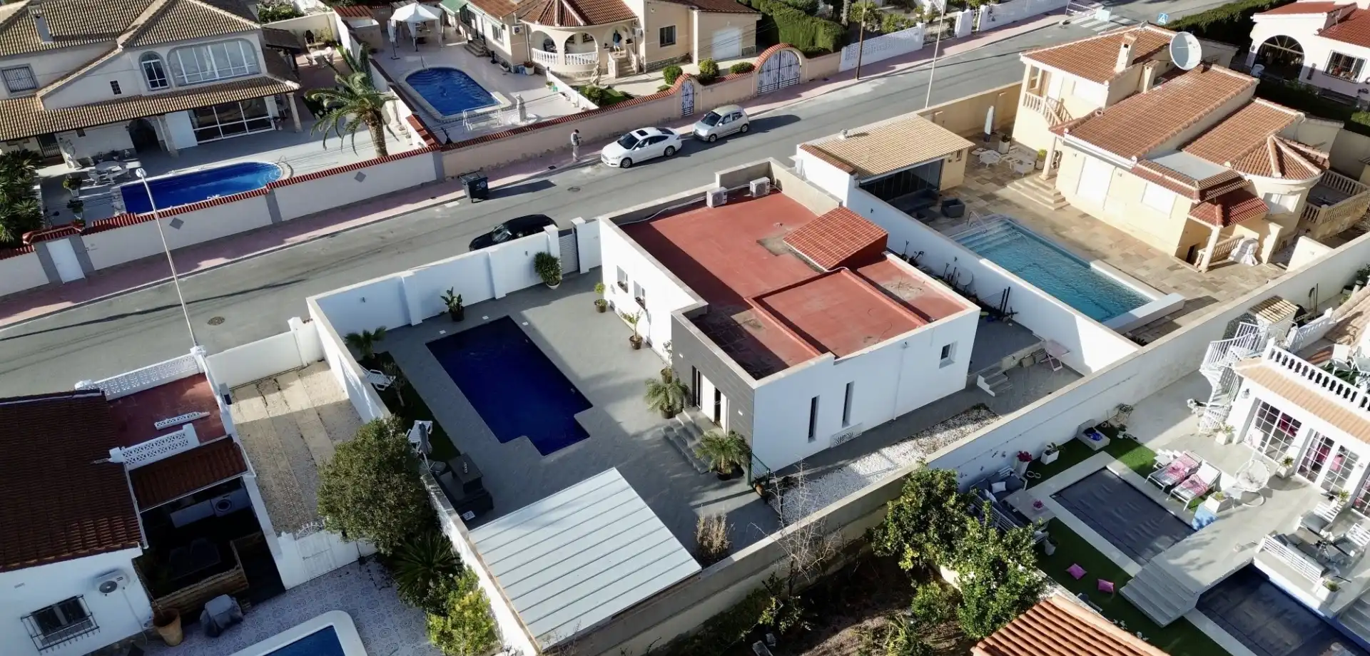 Vista exterior de Casa o chalet en venta en Rojales con Aire acondicionado, Jardín privado y Terraza