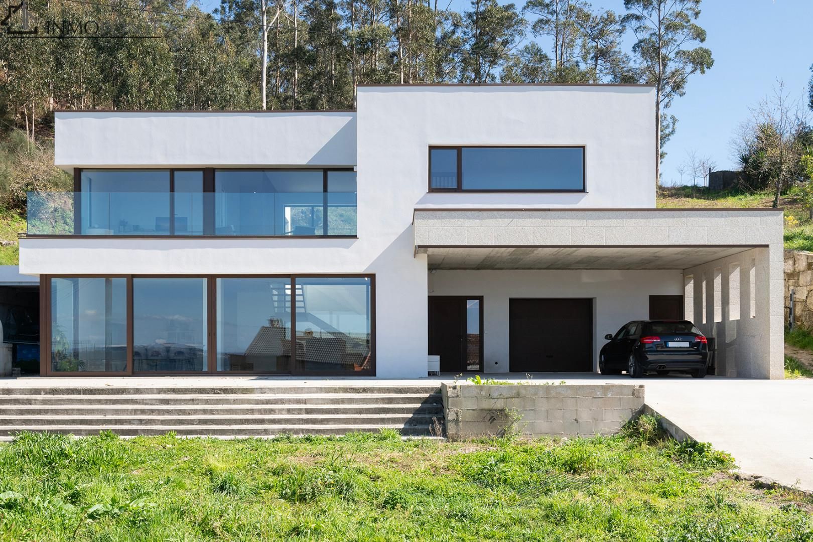 Exterior view of House or chalet for sale in Marín  with Private garden