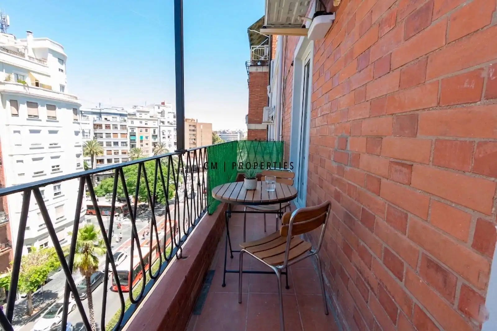 Balcony of Flat for rent in Valencia  with Air Conditioner, Heating and Terrace