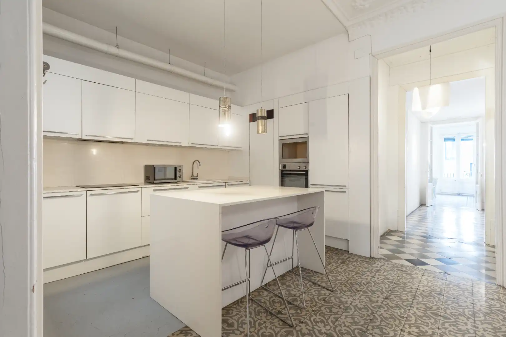 Cocina de Piso en venta en Barcelona con Calefacción, Terraza y Amueblado