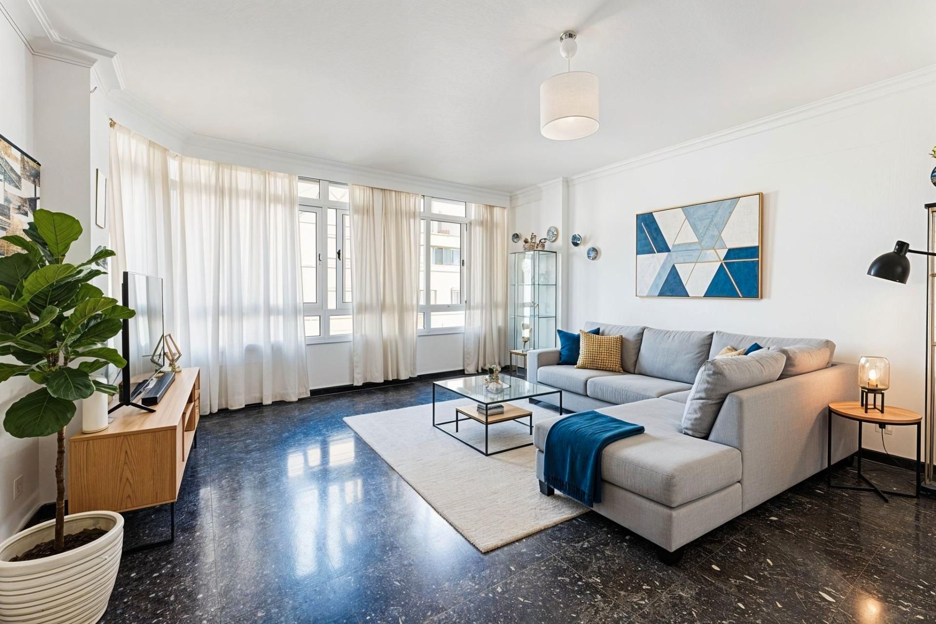 Sala d'estar de Pis en venda en  Palma de Mallorca amb Forn i Balcó