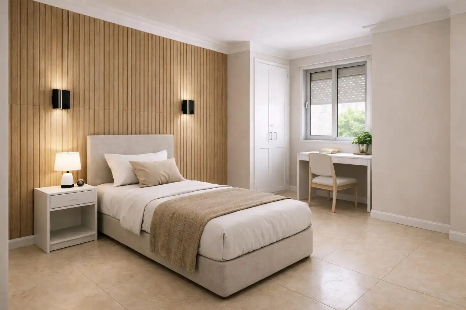 Habitación de Piso para compartir en Sevilla con Aire acondicionado, Terraza y Amueblado
